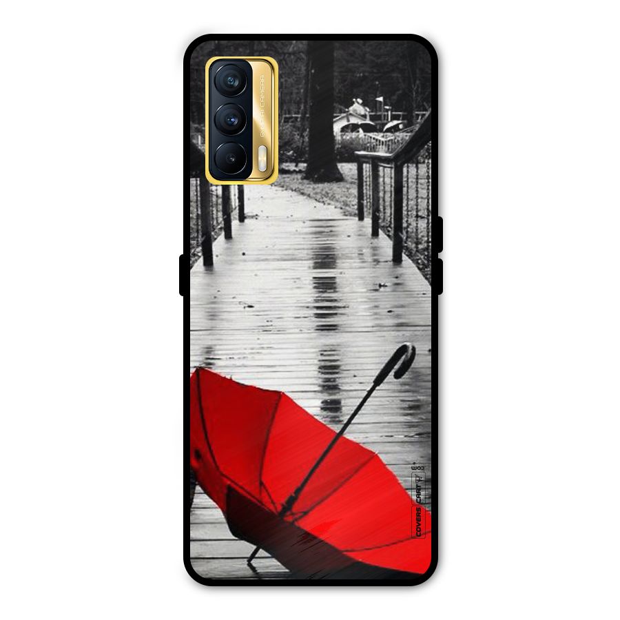 Rainy Red Umbrella Metal Back Case for Realme X7