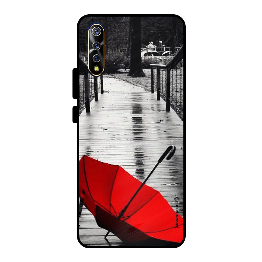 Rainy Red Umbrella Metal Back Case for Vivo S1