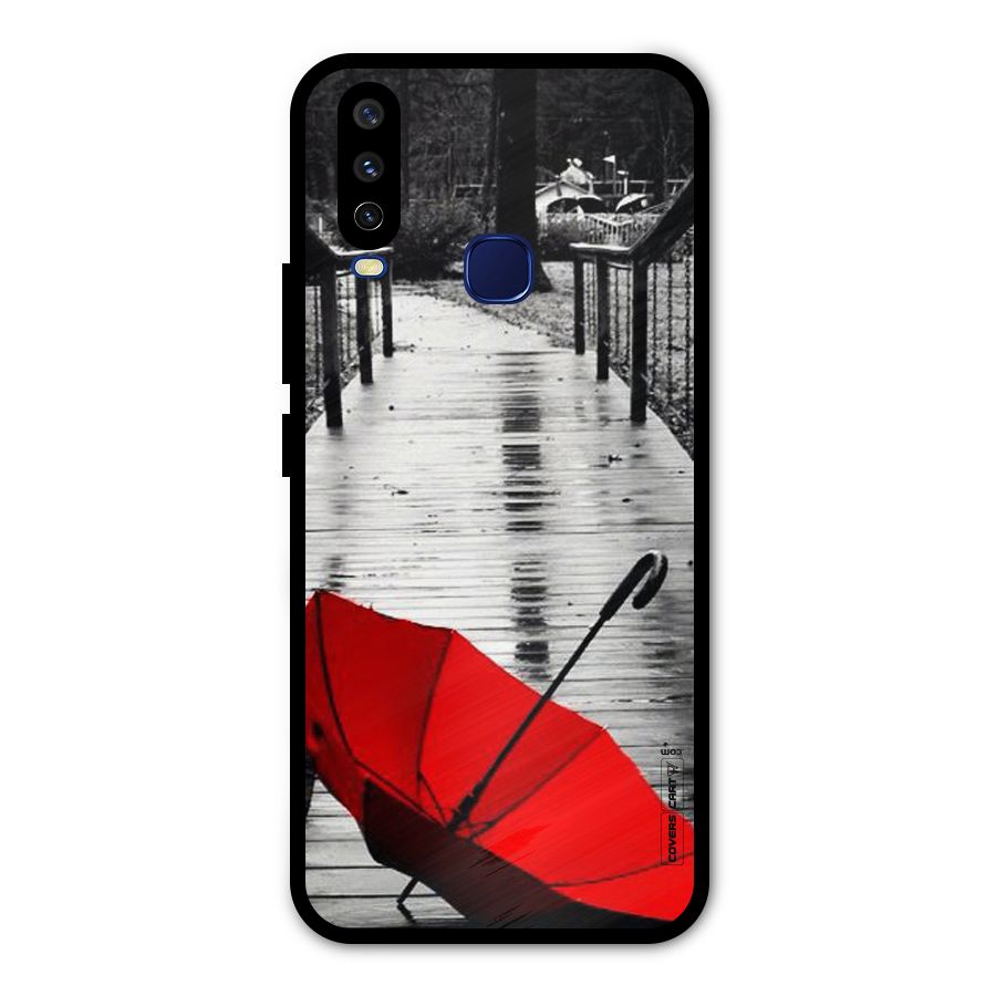 Rainy Red Umbrella Metal Back Case for Vivo V17