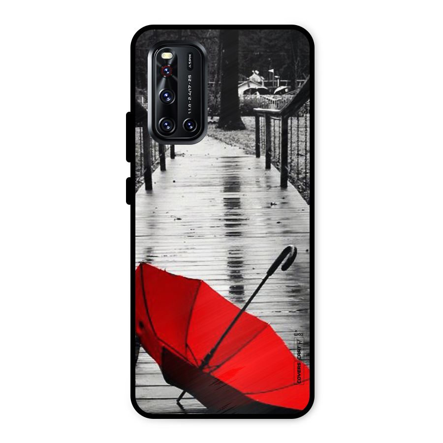 Rainy Red Umbrella Metal Back Case for Vivo V19