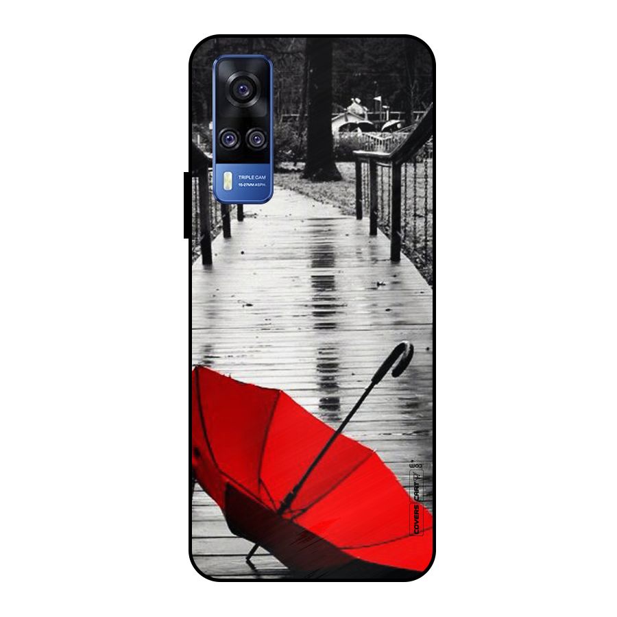 Rainy Red Umbrella Metal Back Case for Vivo Y51