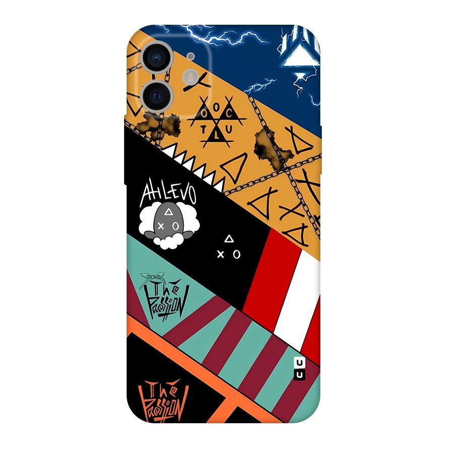 Random Abstracts Art Slant Stripes Original Polycarbonate Back Case for iPhone 11