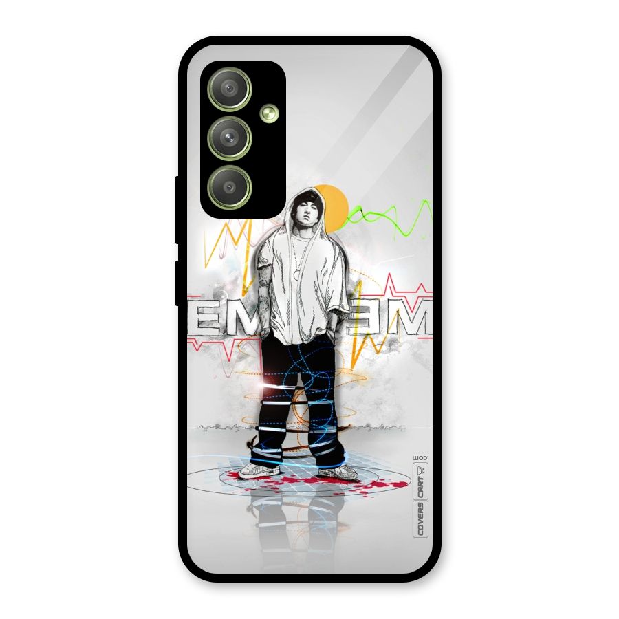 Rap King Eminem Glass Back Case for Galaxy A54