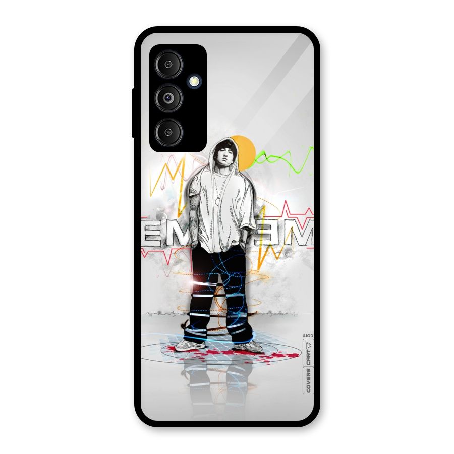 Rap King Eminem Glass Back Case for Galaxy M14 5G