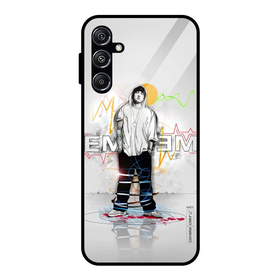 Rap King Eminem Glass Back Case for Galaxy M34 5G