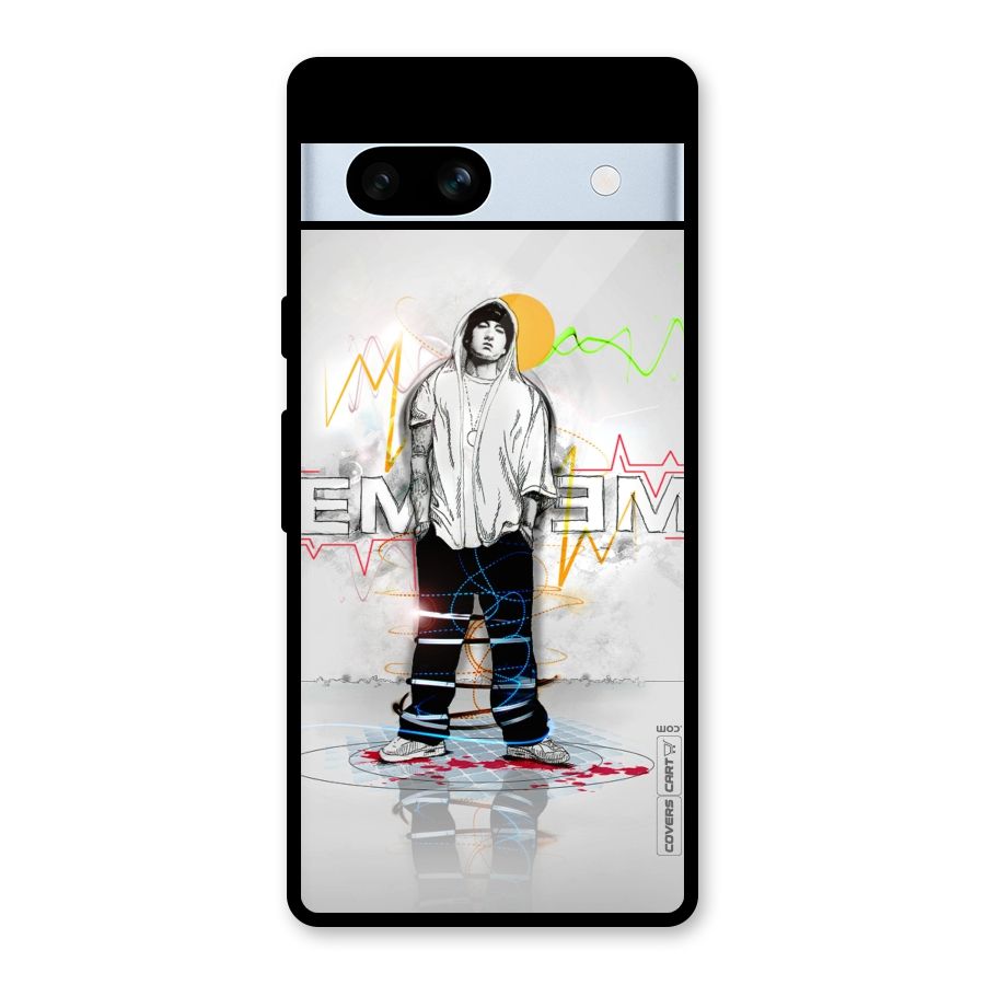 Rap King Eminem Glass Back Case for Google Pixel 7a