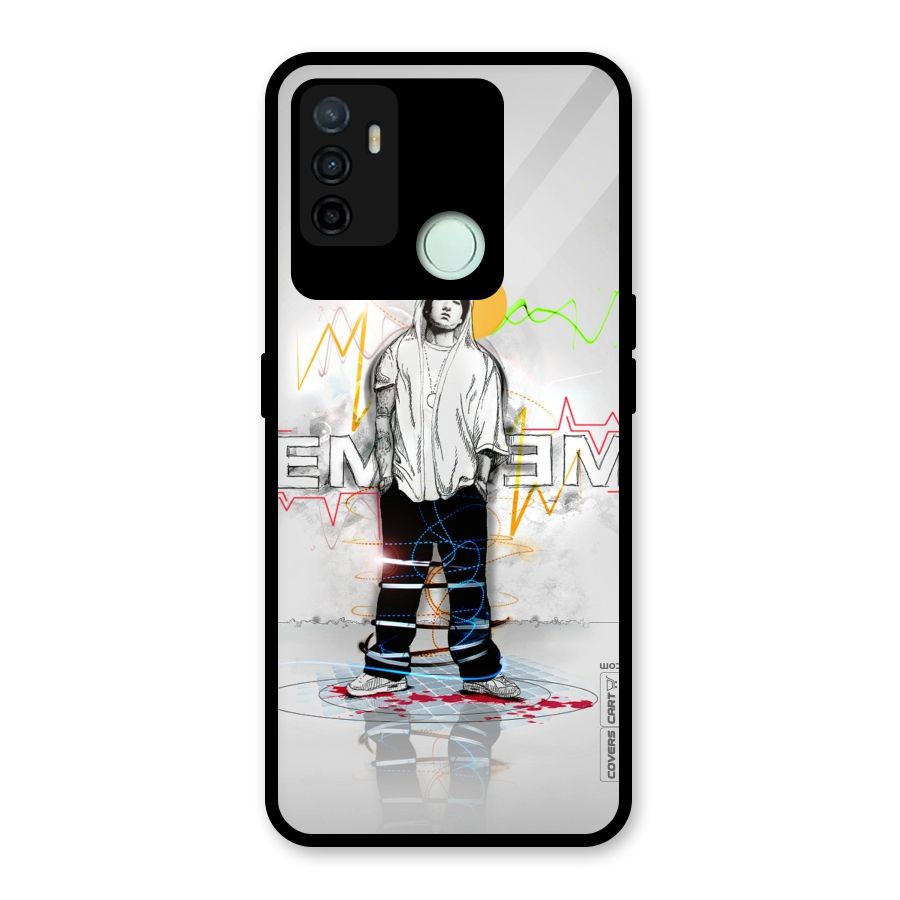 Rap King Eminem Glass Back Case for Oppo A53