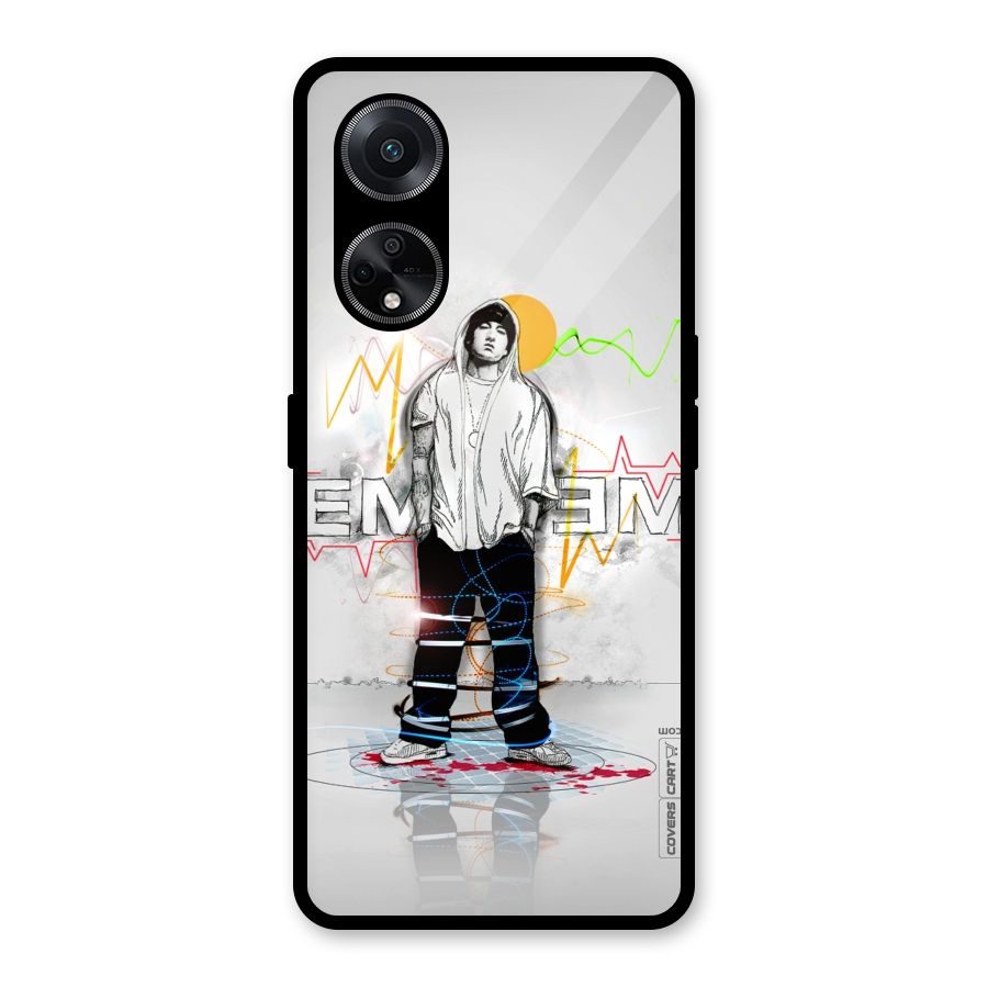 Rap King Eminem Glass Back Case for Oppo F23