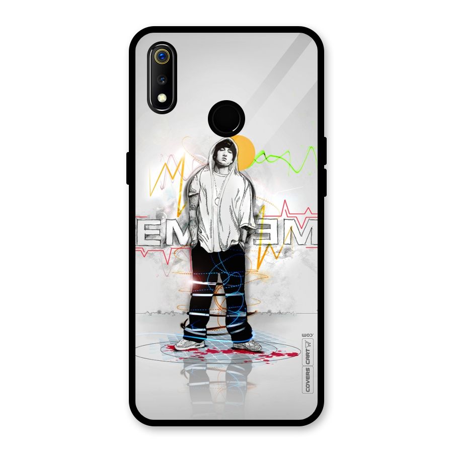 Rap King Eminem Glass Back Case for Realme 3