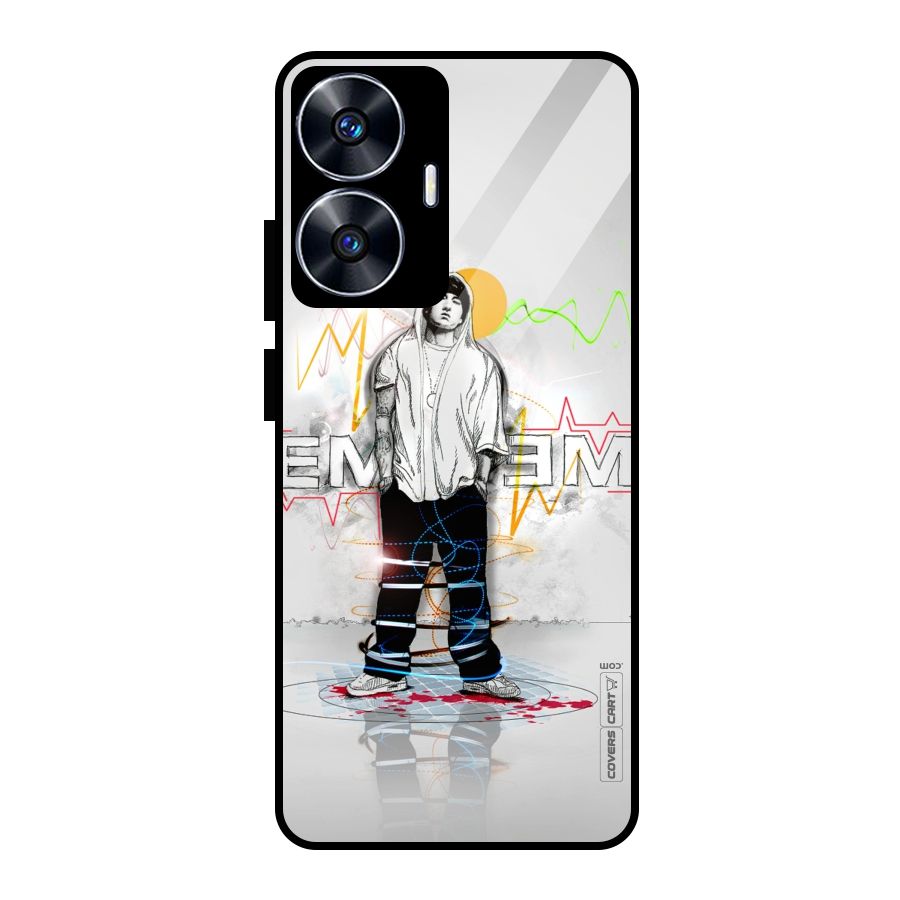 Rap King Eminem Glass Back Case for Realme Narzo N55