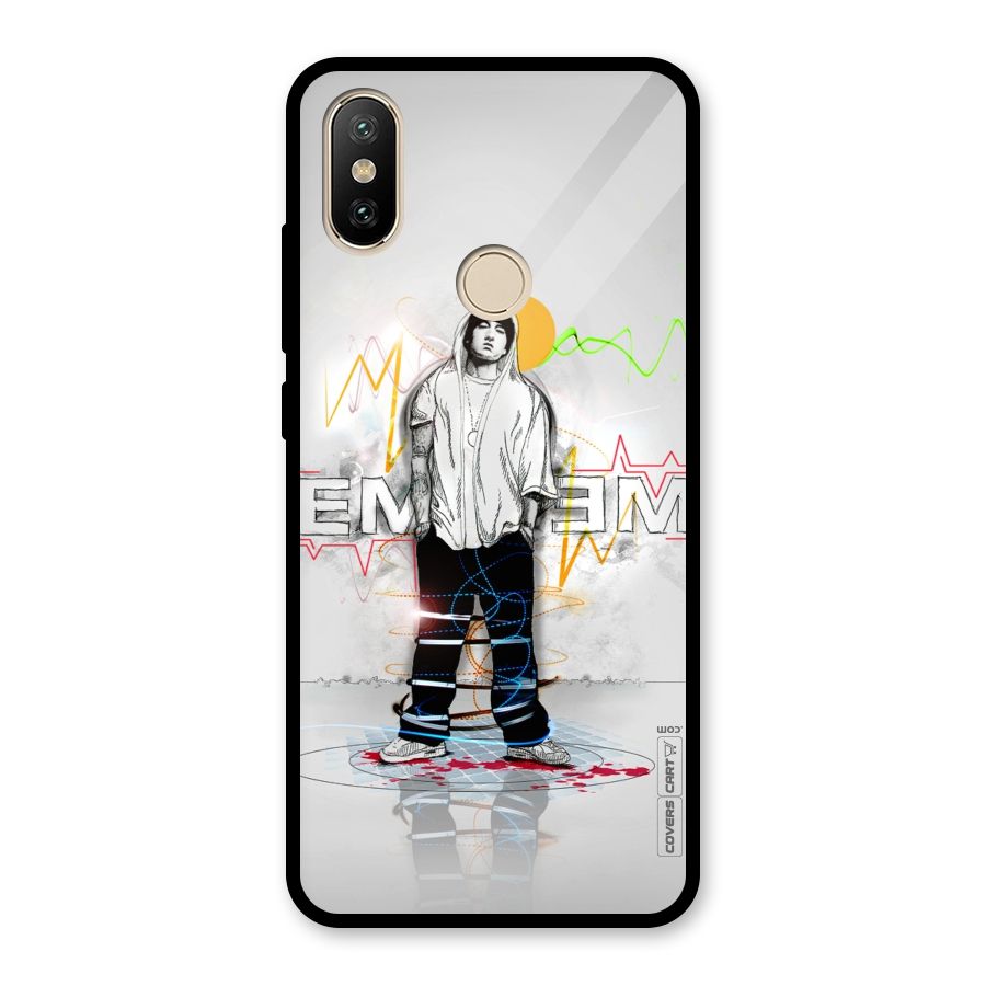 Rap King Eminem Glass Back Case for Redmi A2