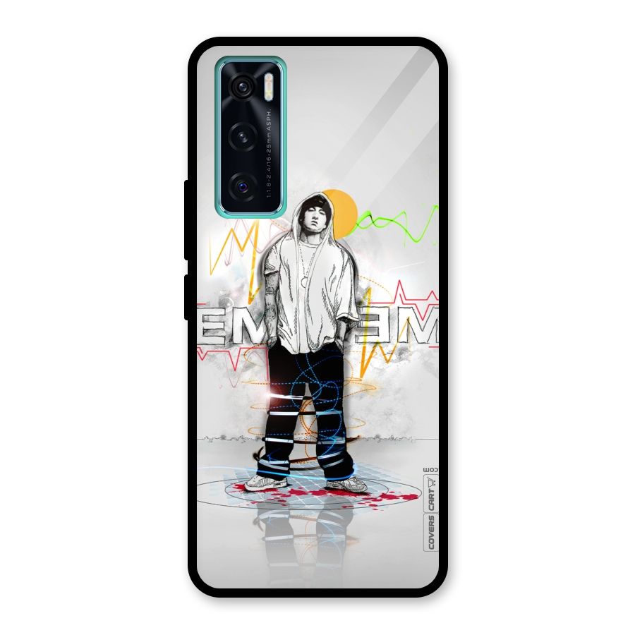 Rap King Eminem Glass Back Case for Vivo V20 SE