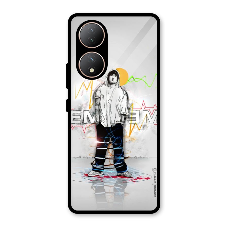 Rap King Eminem Glass Back Case for Vivo Y100A