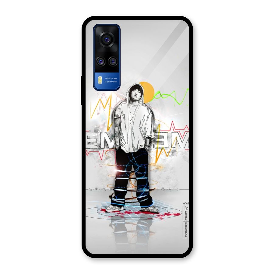 Rap King Eminem Glass Back Case for Vivo Y31