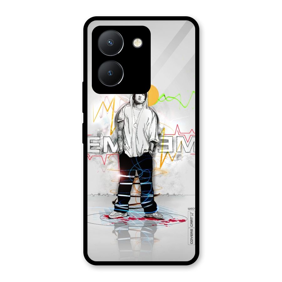 Rap King Eminem Glass Back Case for Vivo Y36
