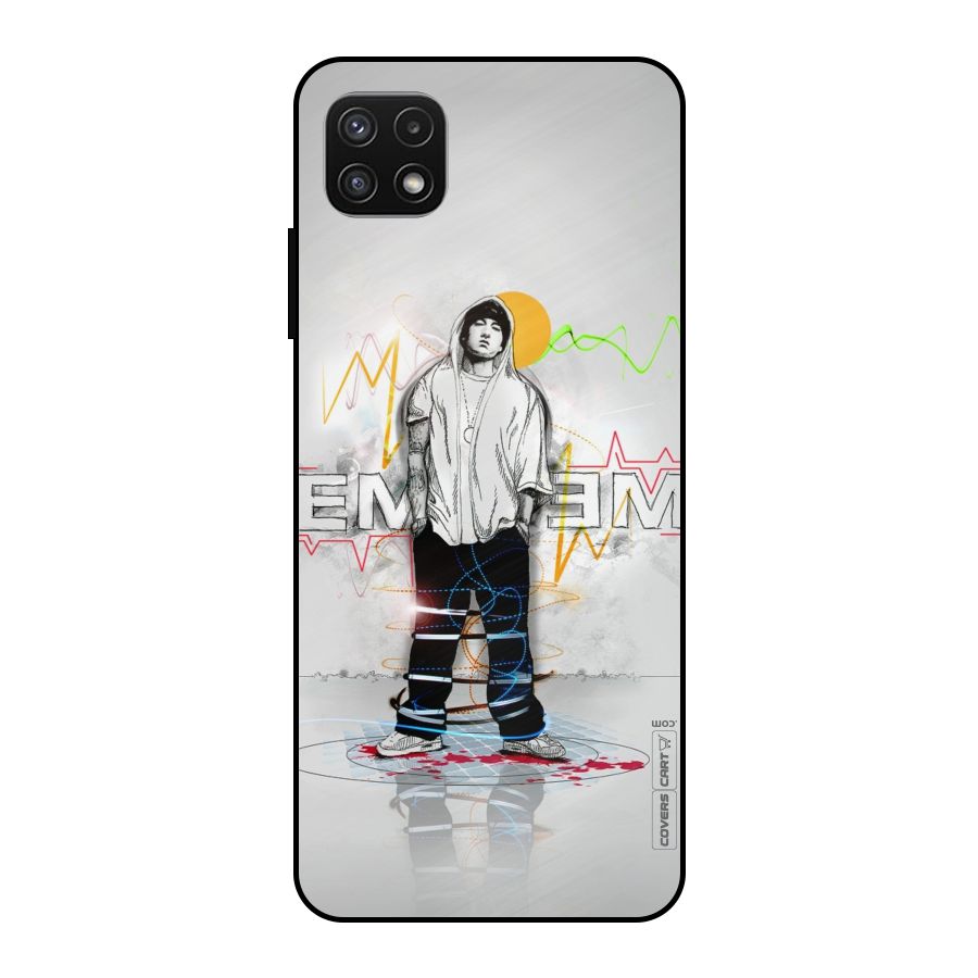 Rap King Eminem Metal Back Case for Galaxy A22 5G