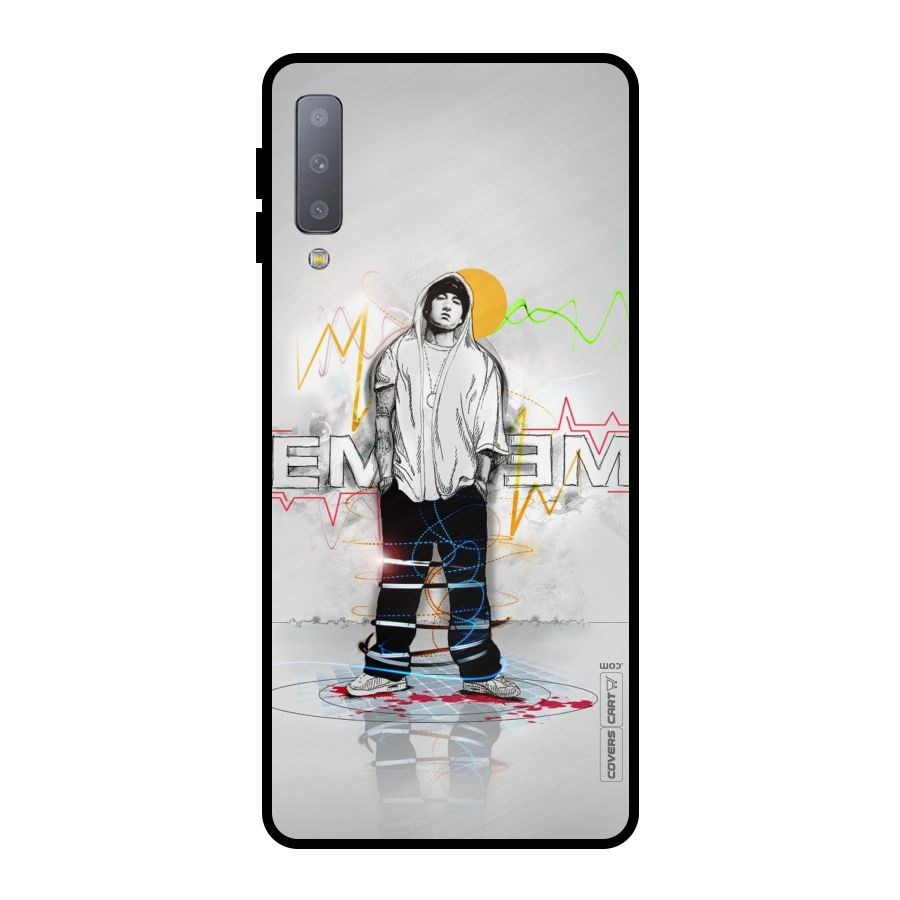 Rap King Eminem Metal Back Case for Galaxy A7 (2018)