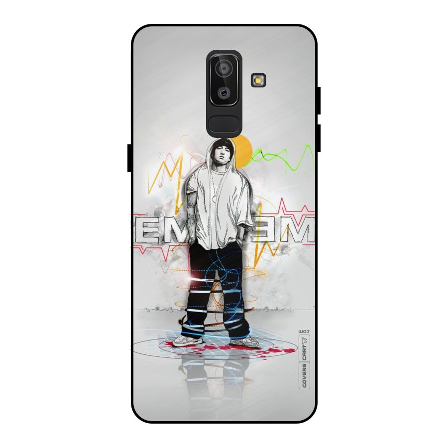Rap King Eminem Metal Back Case for Galaxy J8