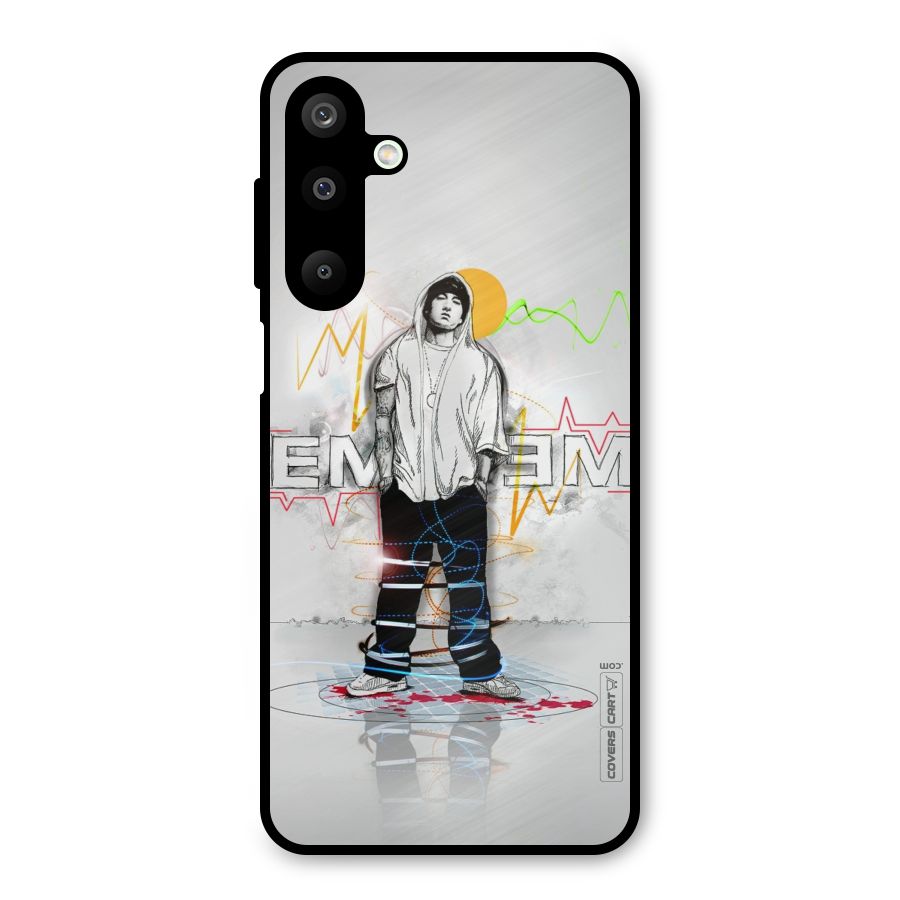 Rap King Eminem Metal Back Case for Galaxy M16
