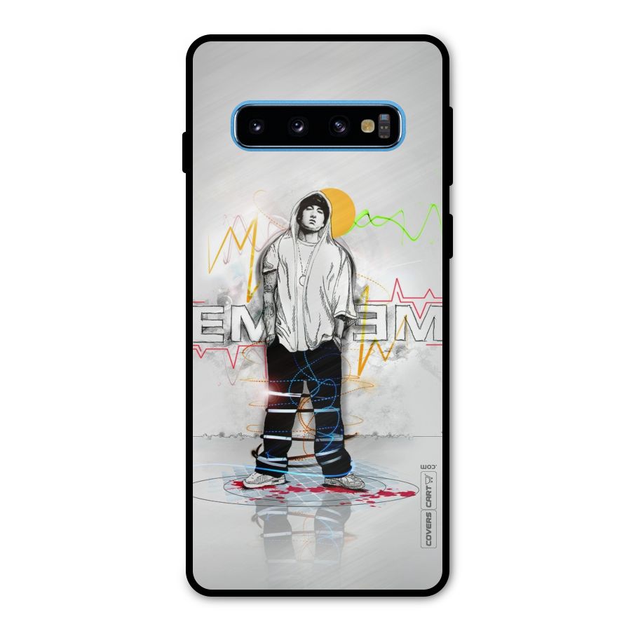 Rap King Eminem Metal Back Case for Galaxy S10
