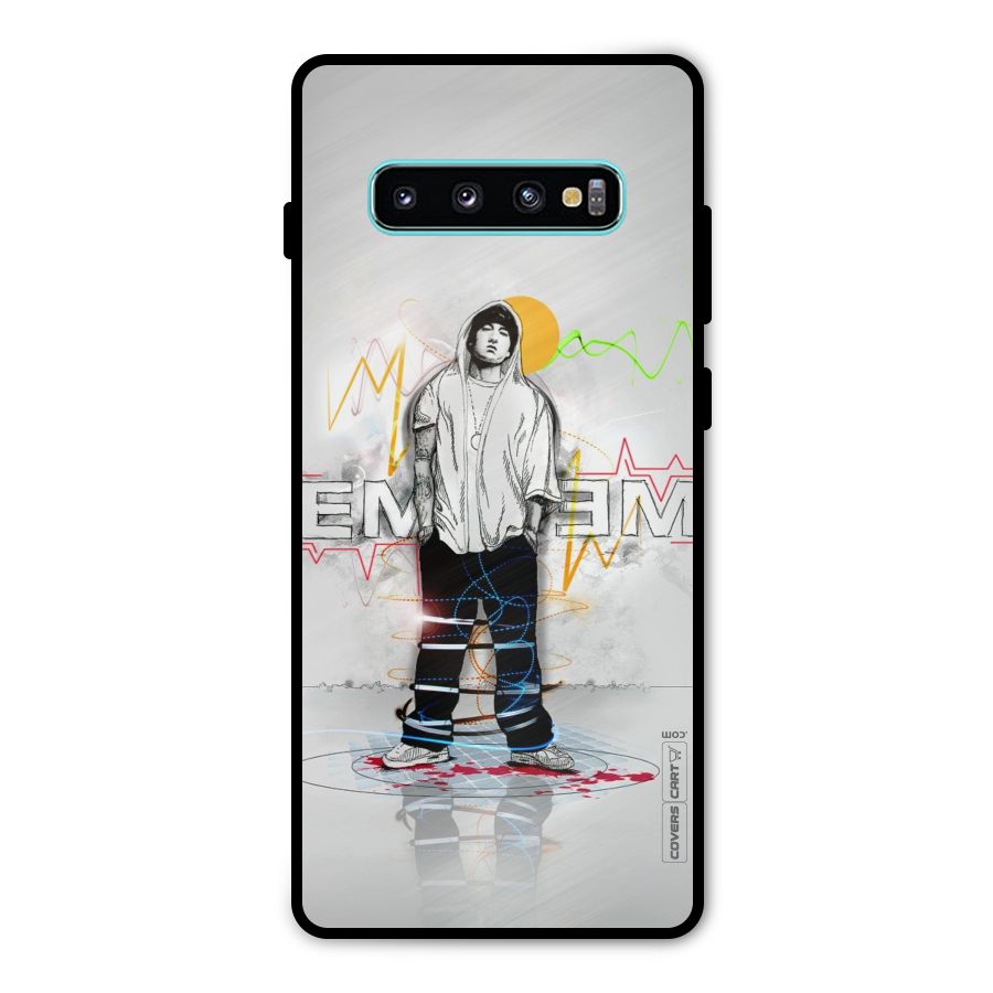 Rap King Eminem Metal Back Case for Galaxy S10 Plus