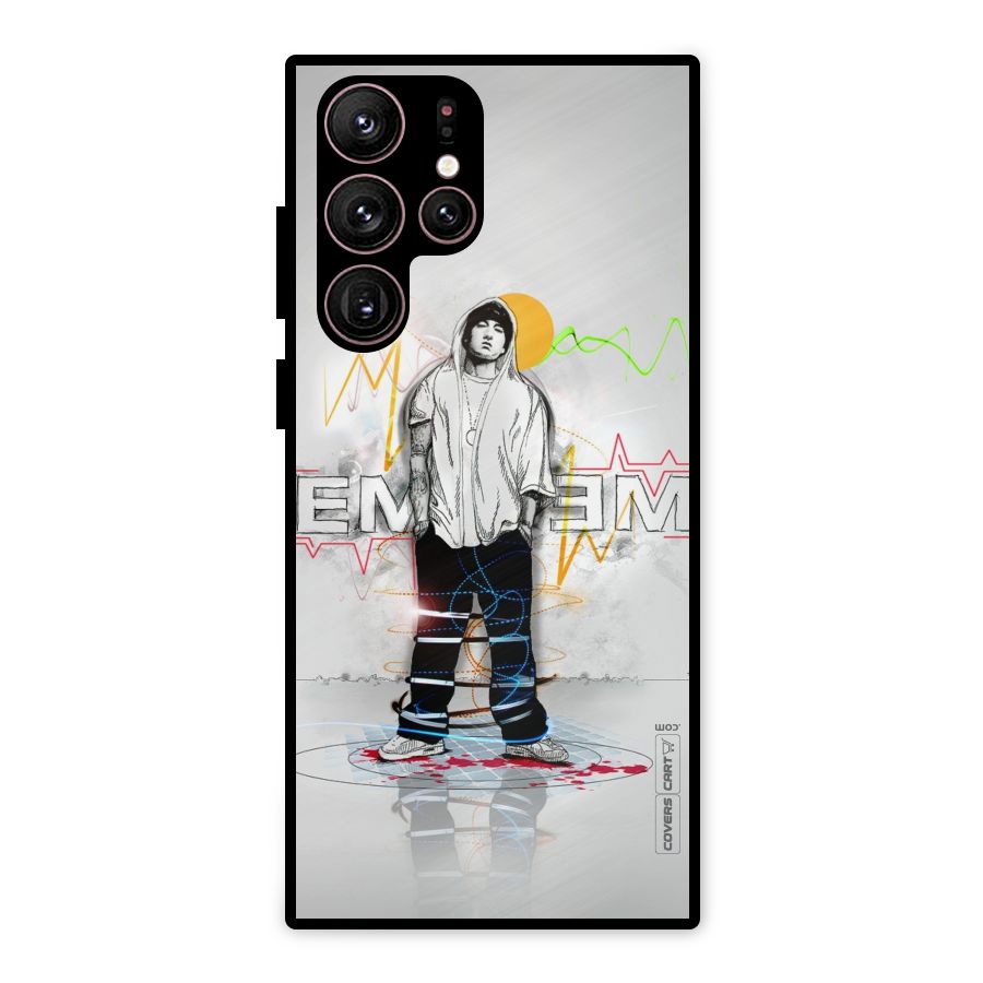 Rap King Eminem Metal Back Case for Galaxy S22 Ultra 5G