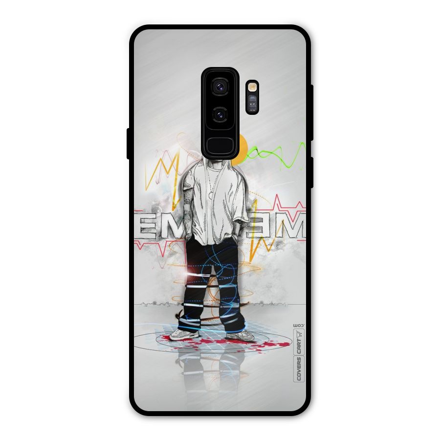 Rap King Eminem Metal Back Case for Galaxy S9 Plus
