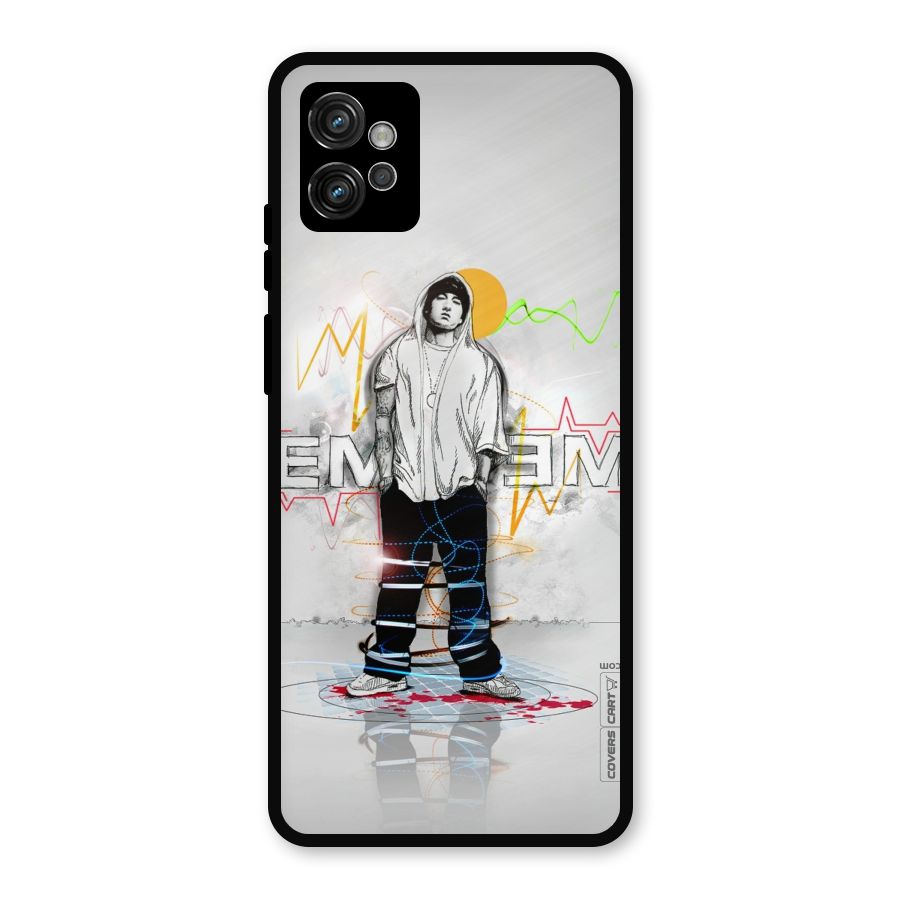 Rap King Eminem Metal Back Case for Moto G32