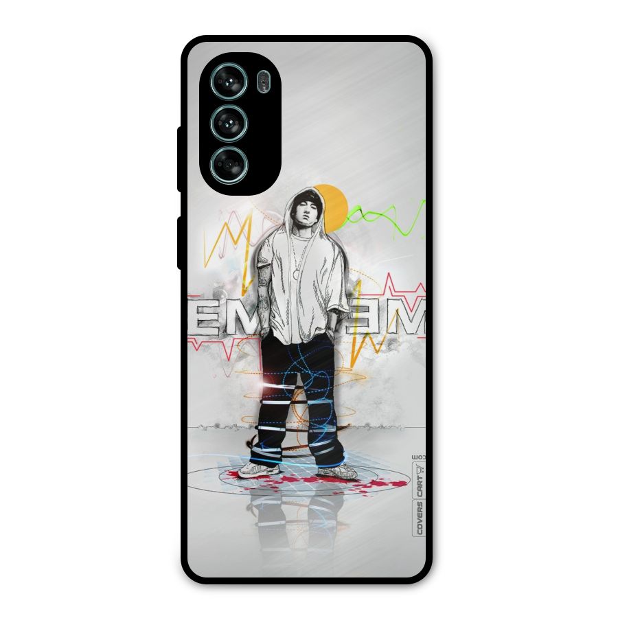 Rap King Eminem Metal Back Case for Moto G62