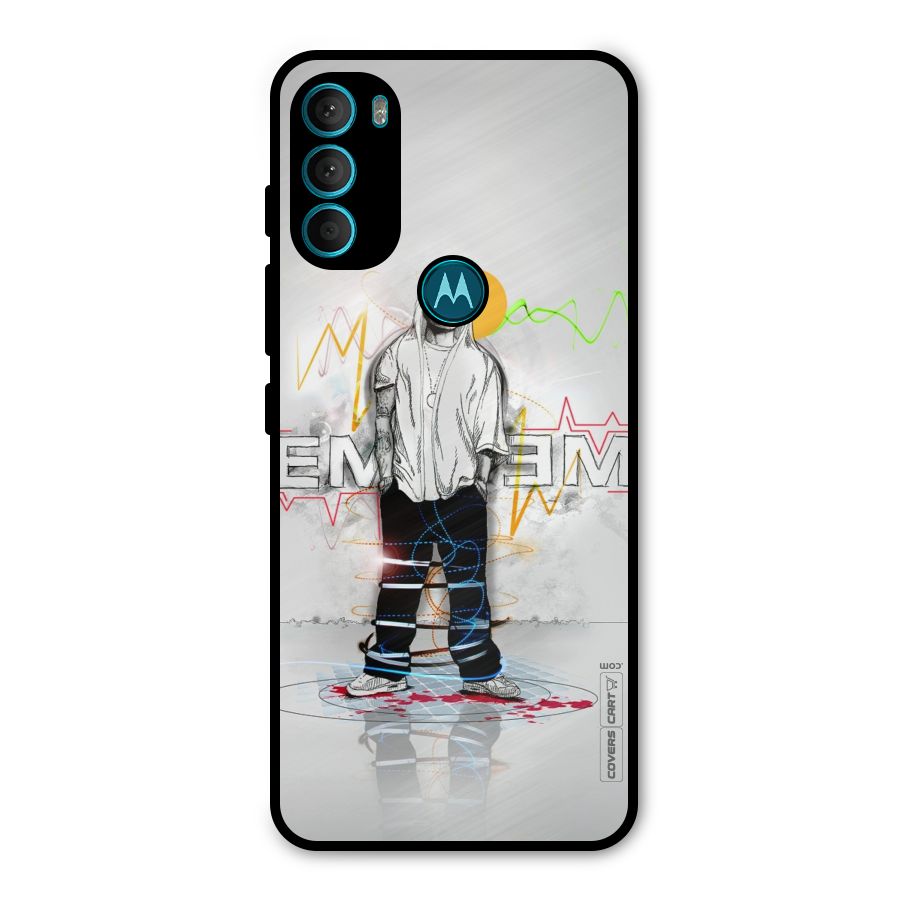 Rap King Eminem Metal Back Case for Moto G71 5G