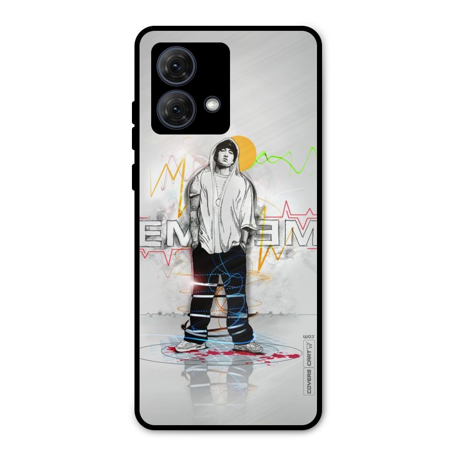 Rap King Eminem Metal Back Case for Moto G84