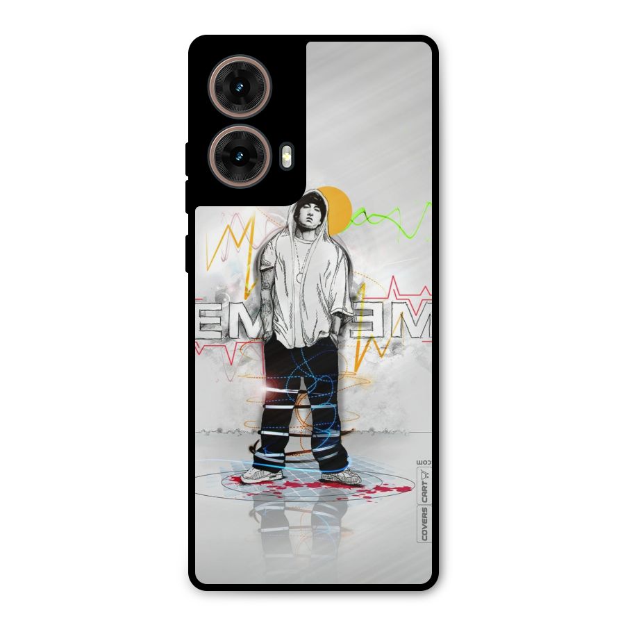 Rap King Eminem Metal Back Case for Moto G85