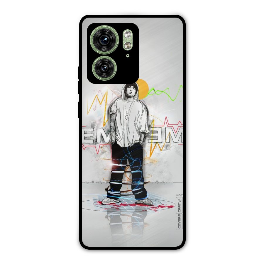 Rap King Eminem Metal Back Case for Motorola Edge 40 5G