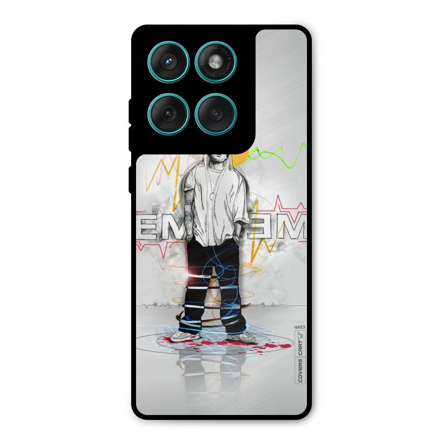 Rap King Eminem Metal Back Case for Motorola Edge 60