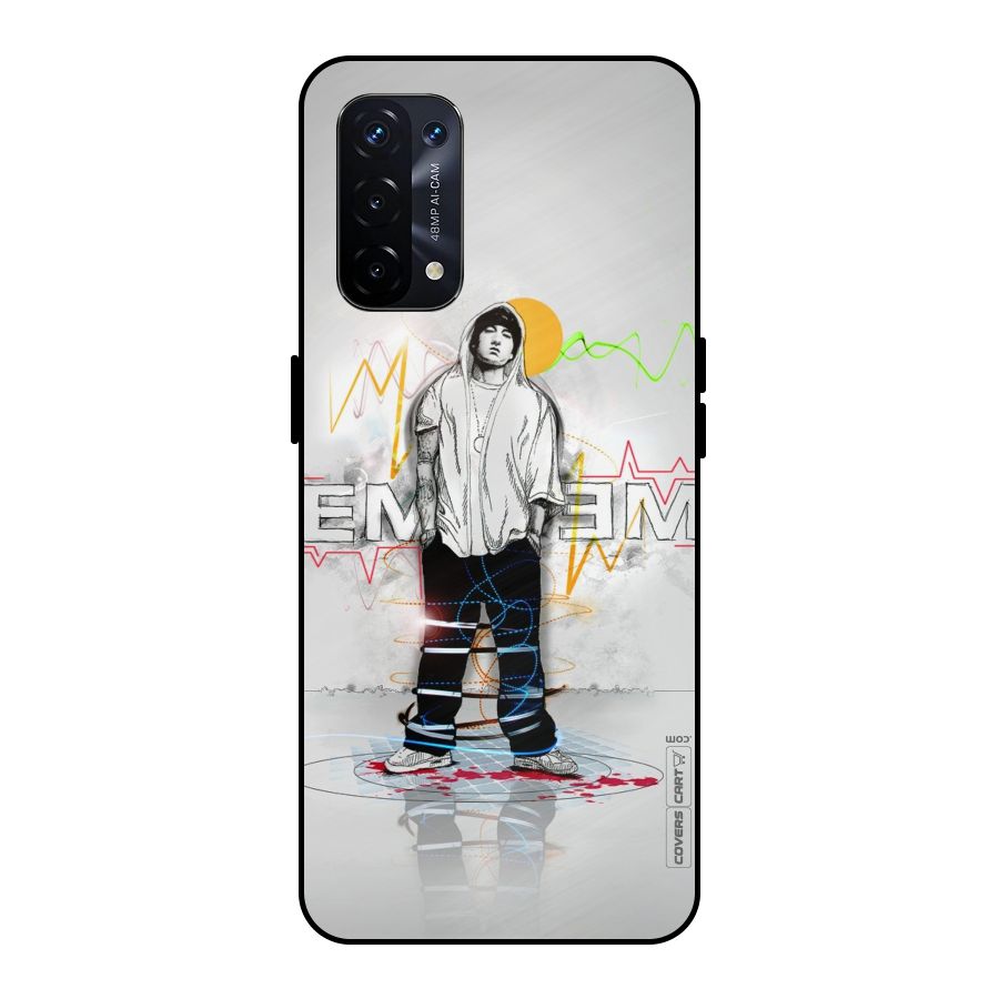 Rap King Eminem Metal Back Case for Oppo A74 5G