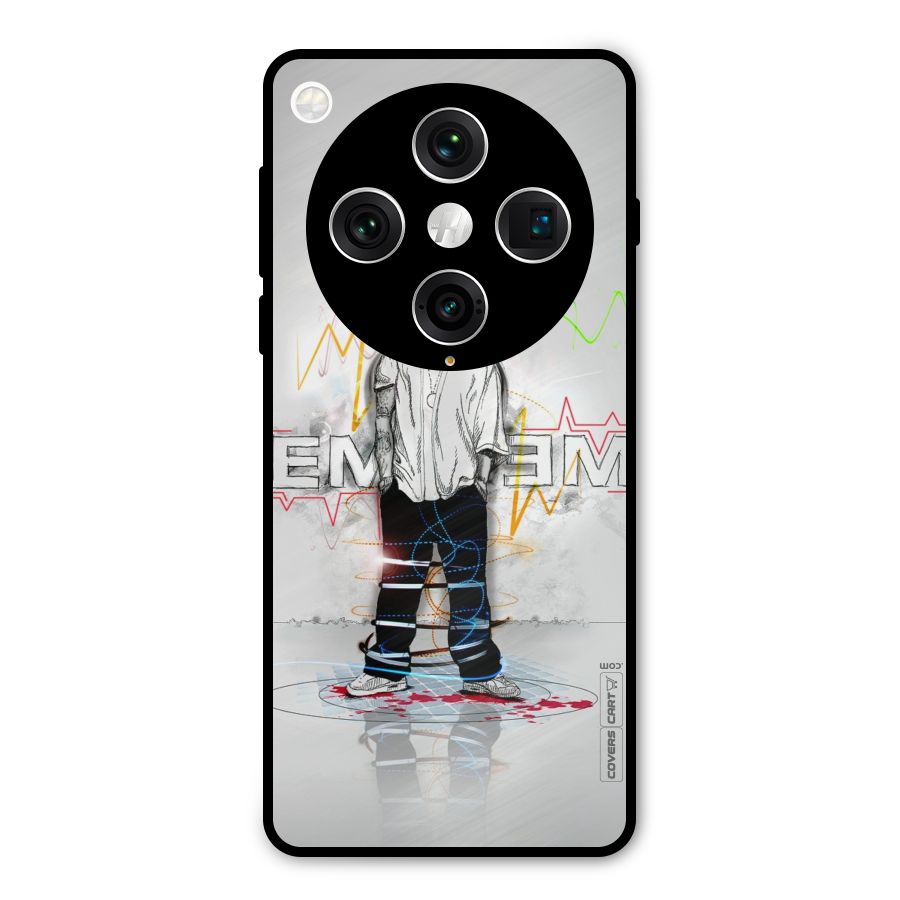 Rap King Eminem Metal Back Case for Oppo Find X8 Pro