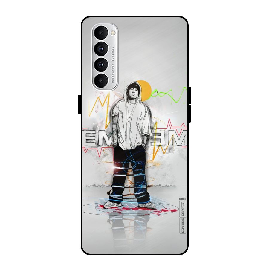 Rap King Eminem Metal Back Case for Oppo Reno4 Pro