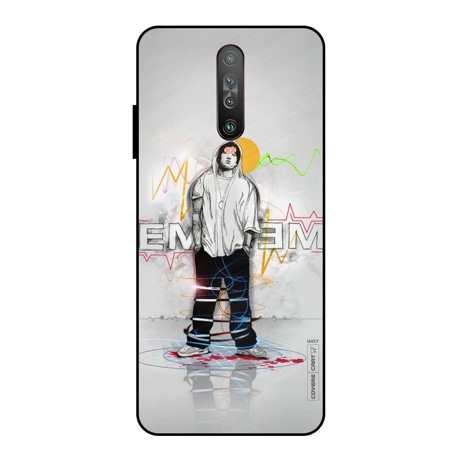 Rap King Eminem Metal Back Case for Poco X2