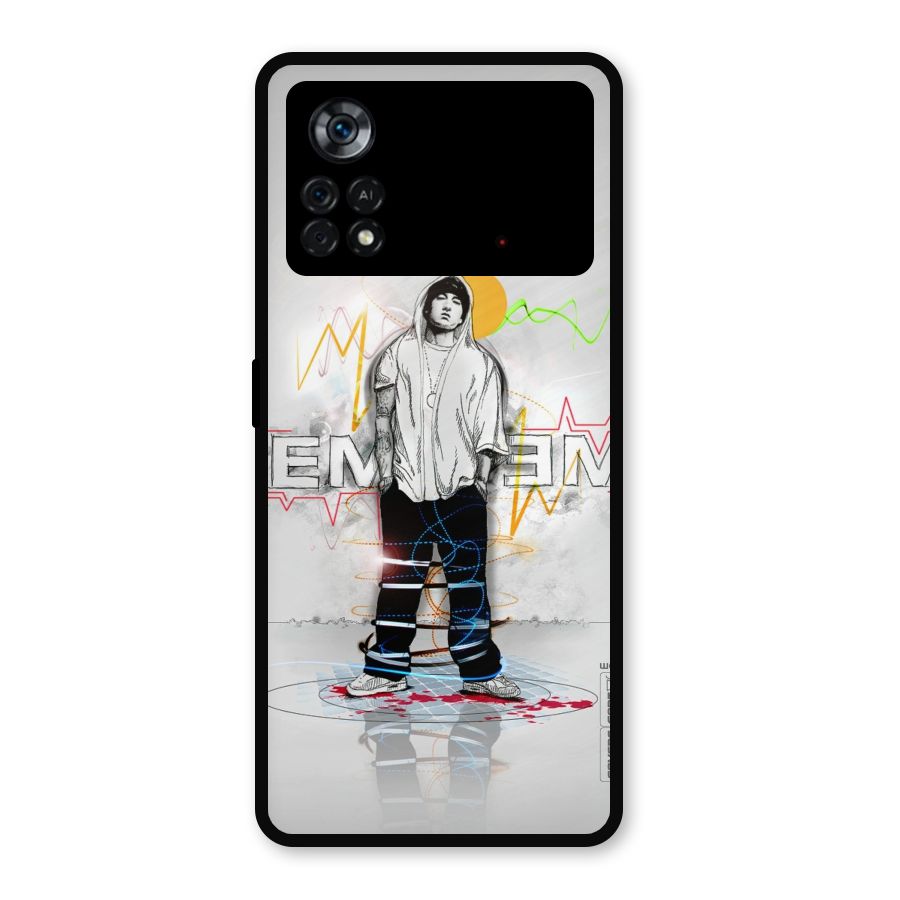 Rap King Eminem Metal Back Case for Poco X4 Pro 5G