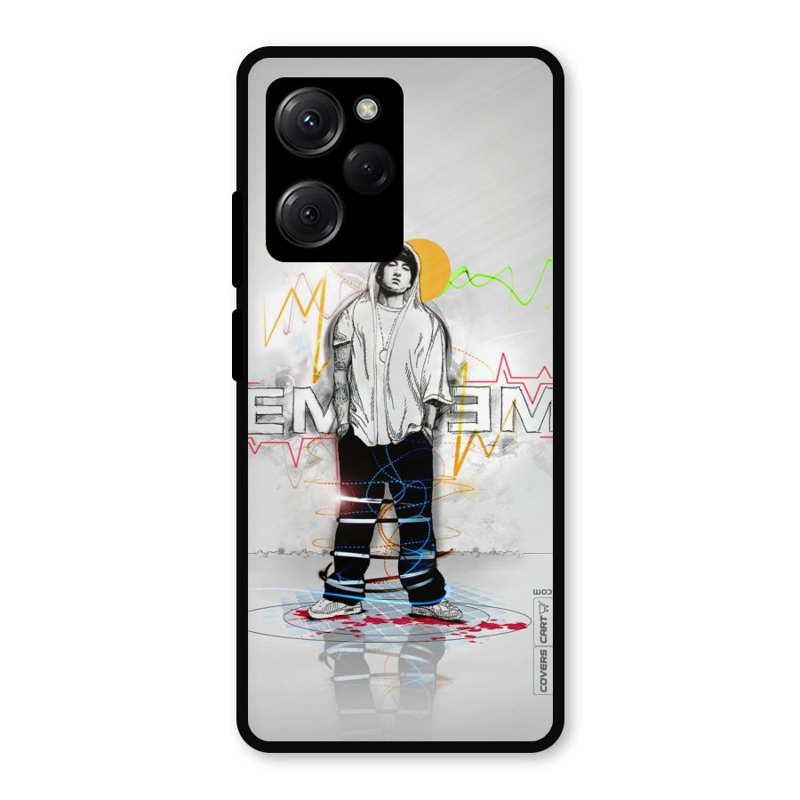 Rap King Eminem Metal Back Case for Poco X5 Pro