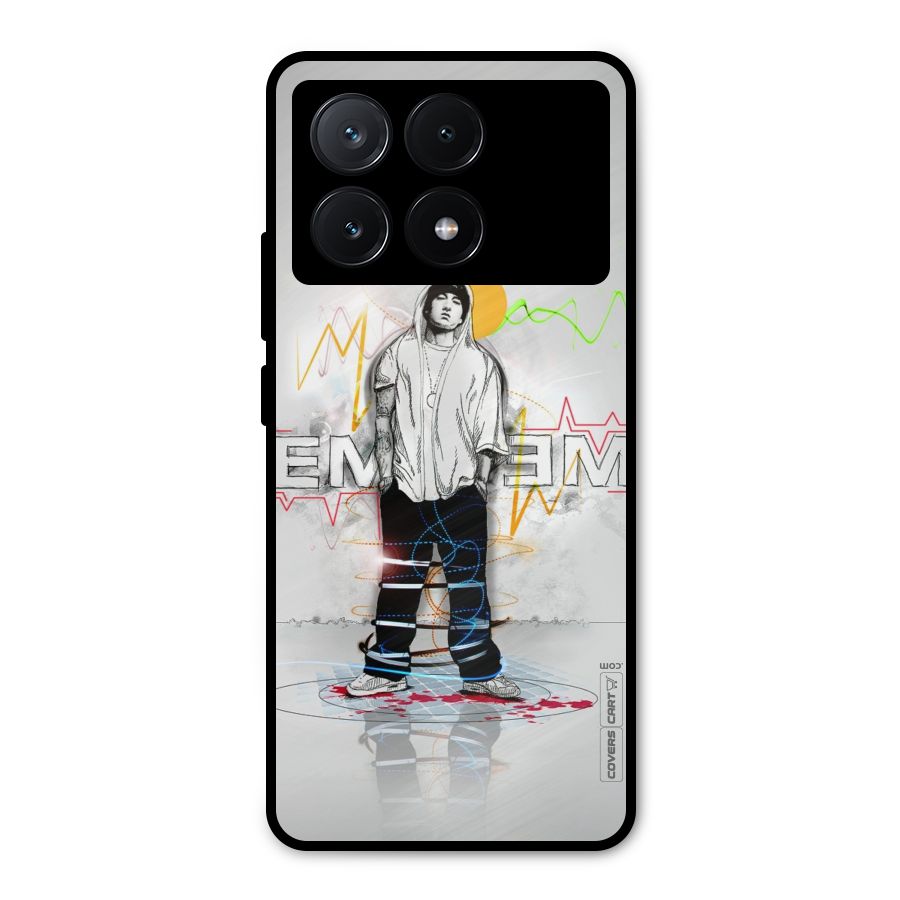 Rap King Eminem Metal Back Case for Poco X6 Pro