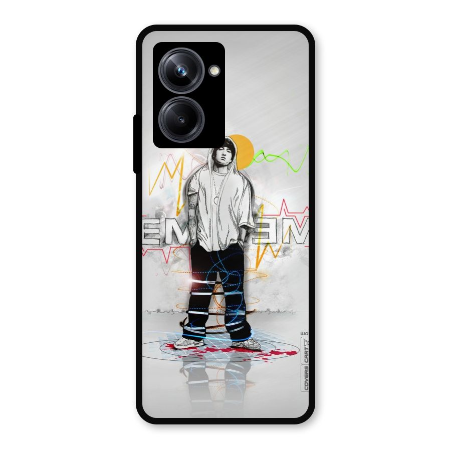 Rap King Eminem Metal Back Case for Realme 10 Pro