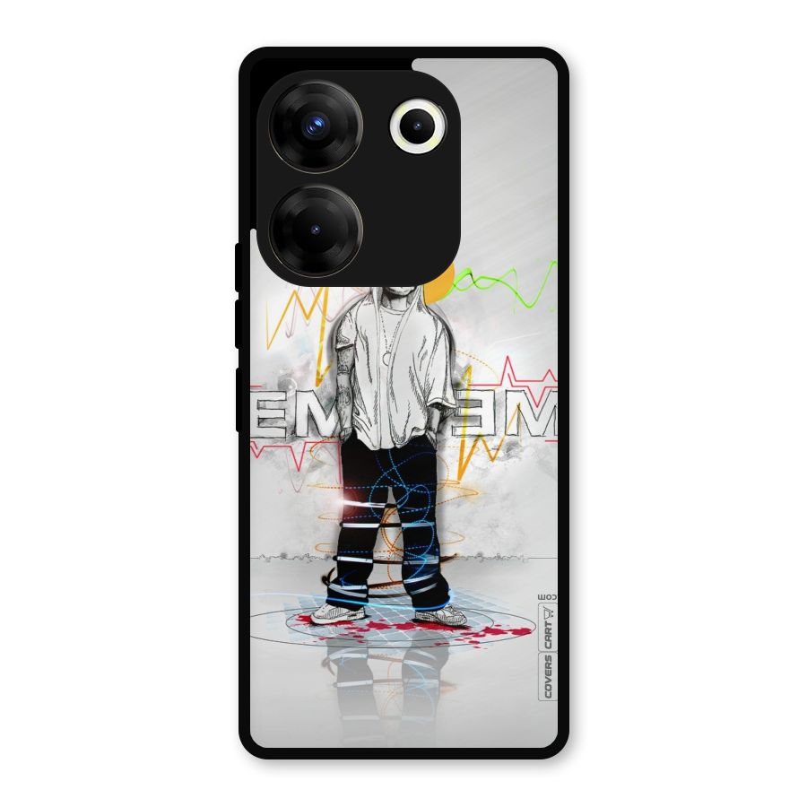 Rap King Eminem Metal Back Case for Tecno Camon 20