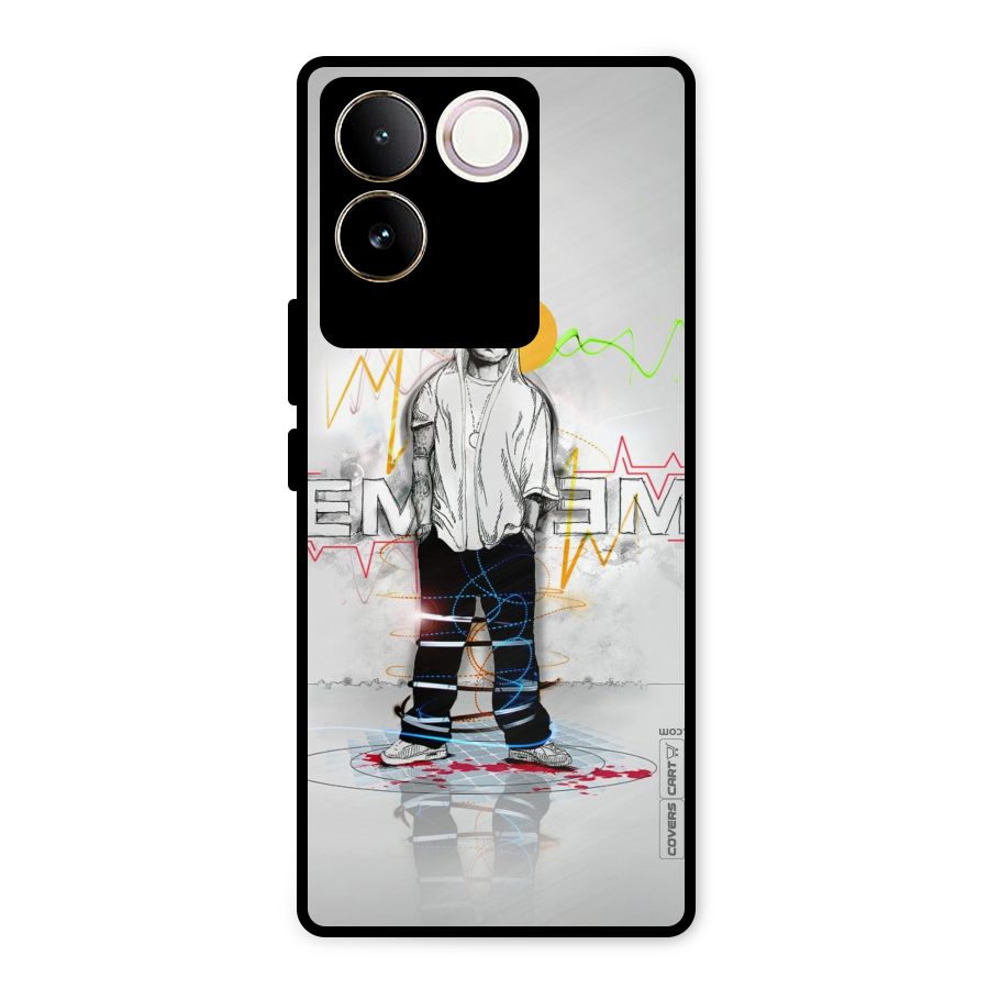 Rap King Eminem Metal Back Case for Vivo T2 Pro
