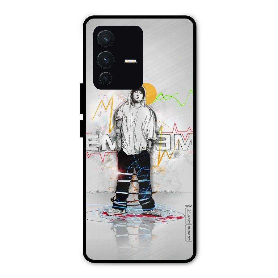 Rap King Eminem Metal Back Case for Vivo V23 Pro