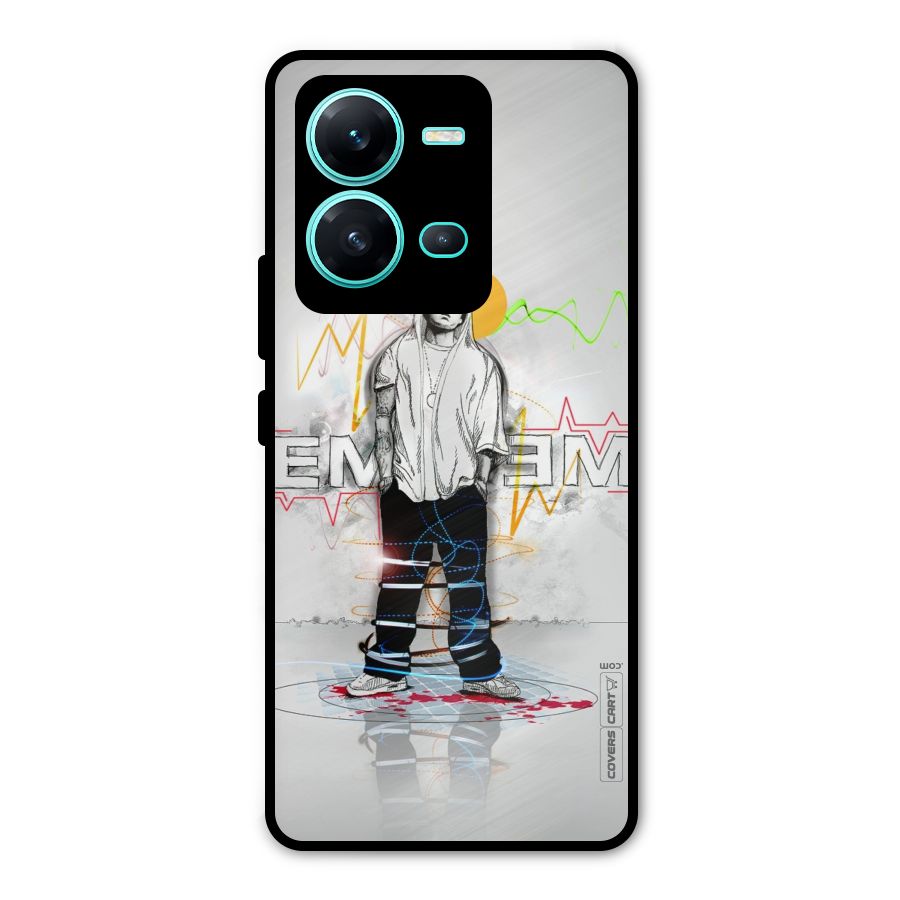 Rap King Eminem Metal Back Case for Vivo V25