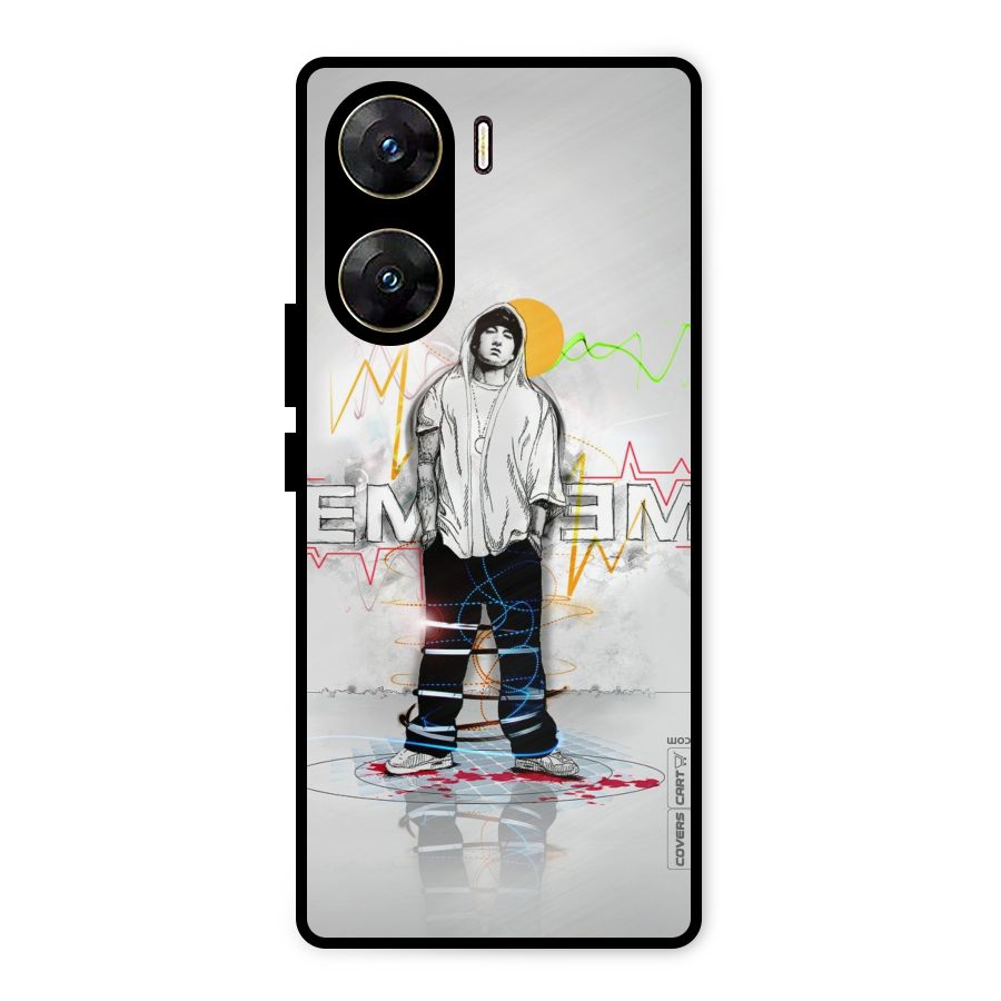 Rap King Eminem Metal Back Case for Vivo V29e