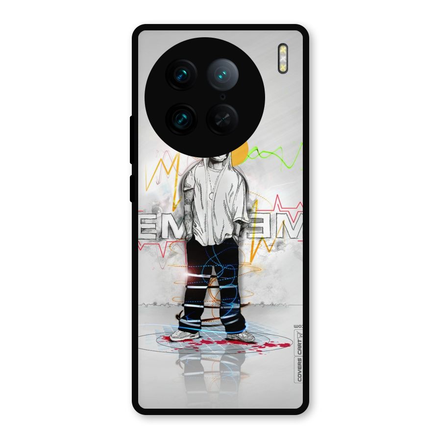 Rap King Eminem Metal Back Case for Vivo X90 Pro