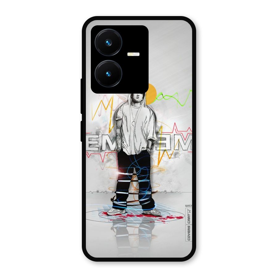 Rap King Eminem Metal Back Case for Vivo Y22s