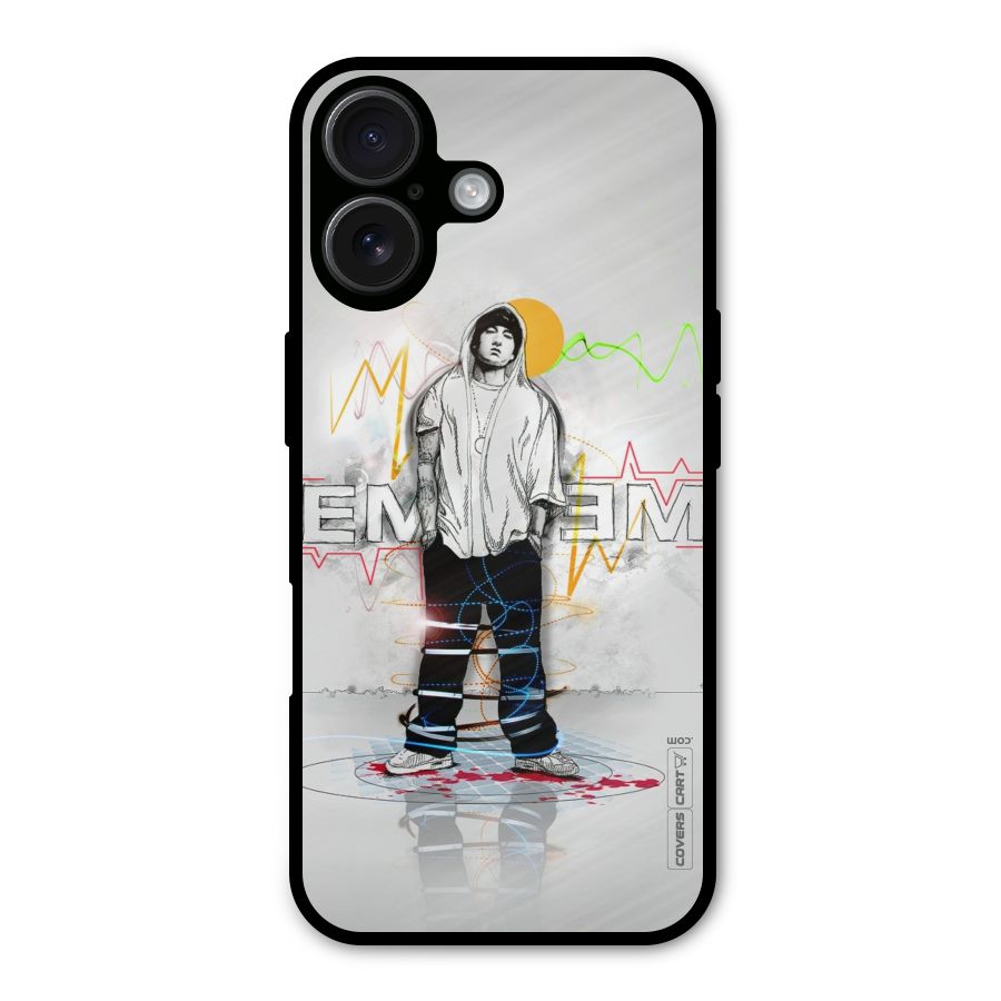 Rap King Eminem Metal Back Case for iPhone 16